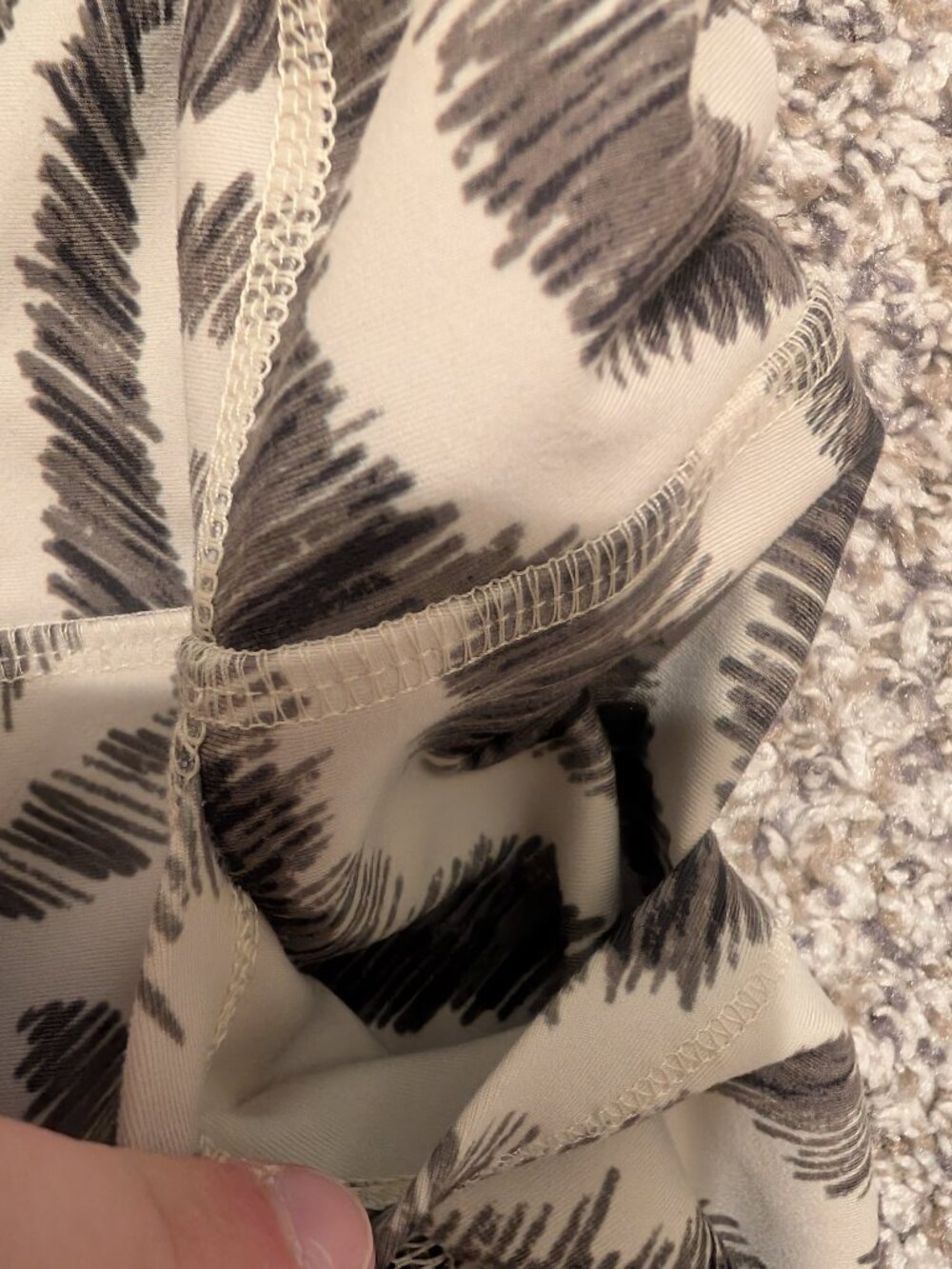 DSG Zebra Sketch High-Waisted 7/8 Athletic Leggings Small - Picture 6 of 9
